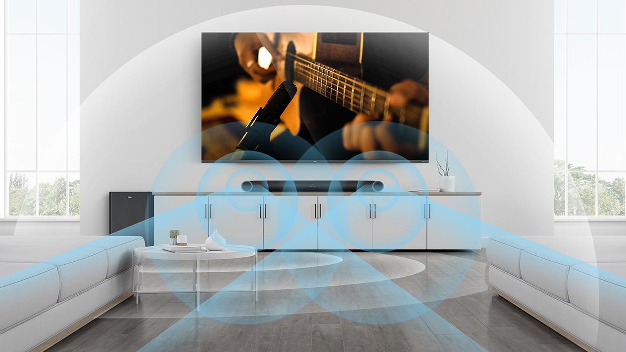 2.1 CH with Wireless Subwoofer and 240W Maximum Audio Power